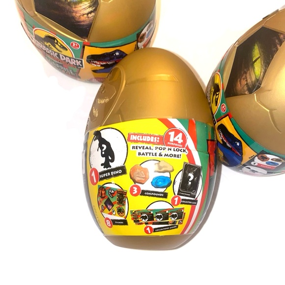 Dinosaur Jurassic Park Captivz 30th Anniversary Edition Surprise Eggs 3 Count - Picture 3 of 3